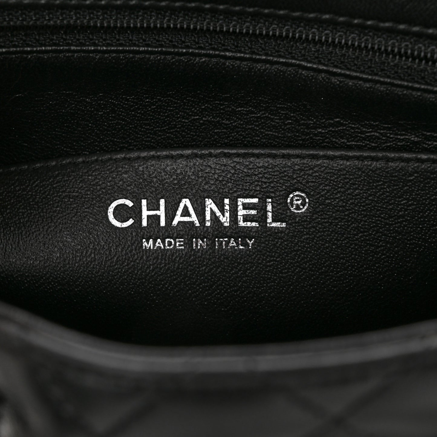 Lambskin Quilted Mini Square Flap Black