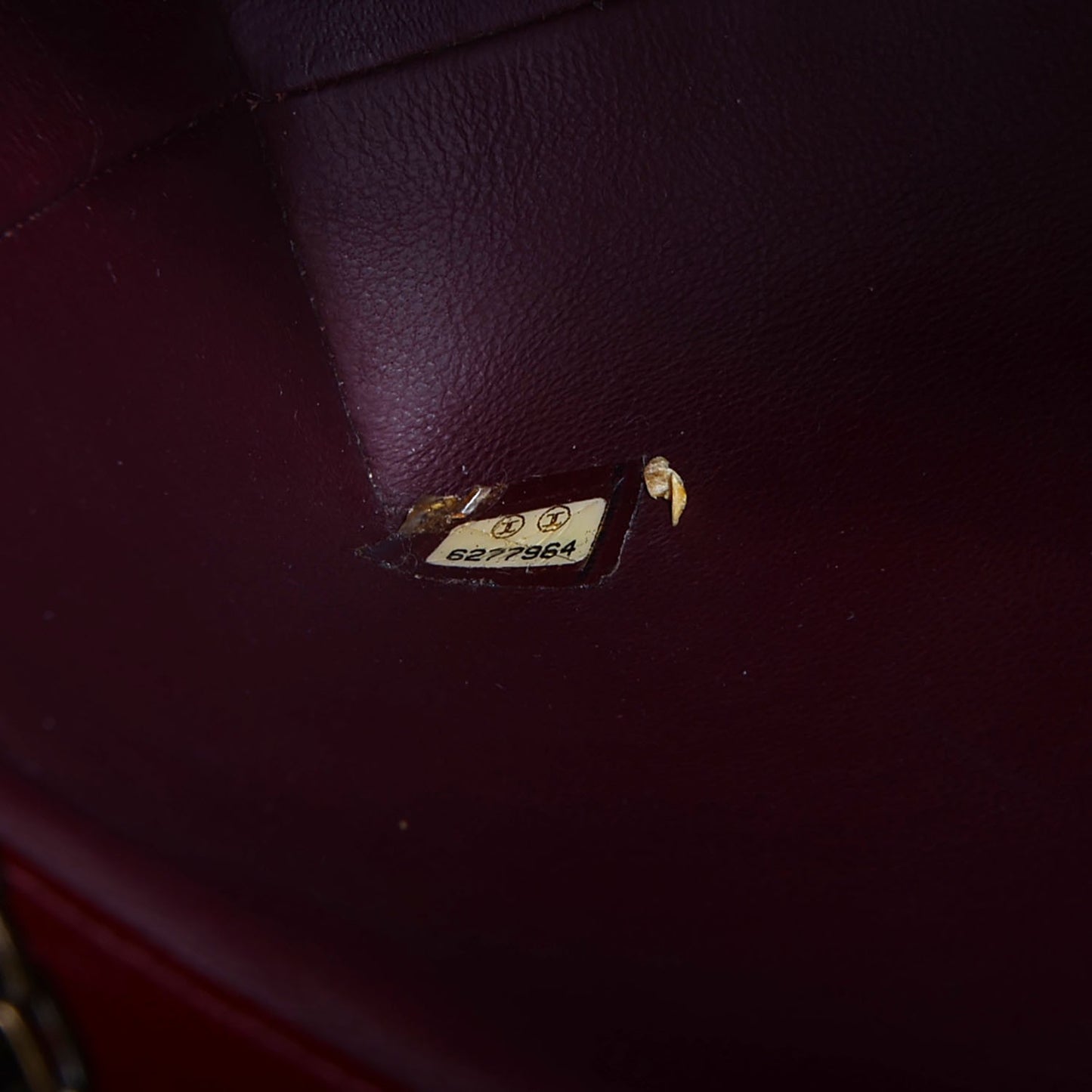 Patent Bijoux Chain Shoulder Bag Burgundy