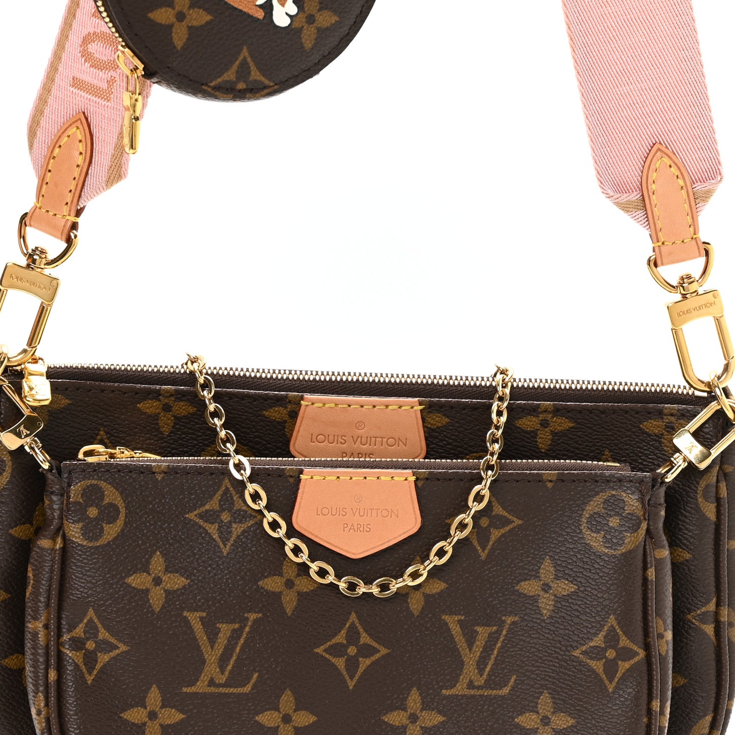 Monogram My LV World Tour Multi Pochette Accessories Rose Clair