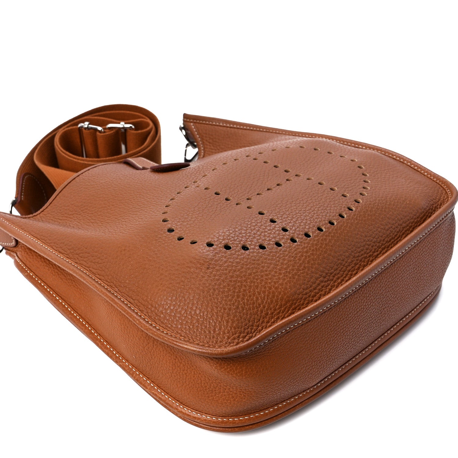 Hermes Taurillon Clemence Evelyne III PM Gold 10 of 11