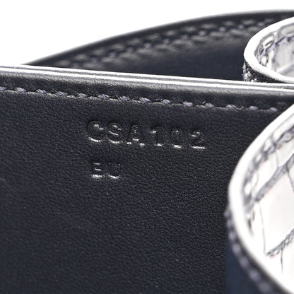 Hermes Shiny Porosus Crocodile Constance 24 Bleu Marine 7 of 11