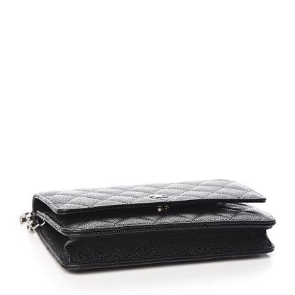 Chanel Caviar Quilted Wallet On Chain WOC Black 4 of 12