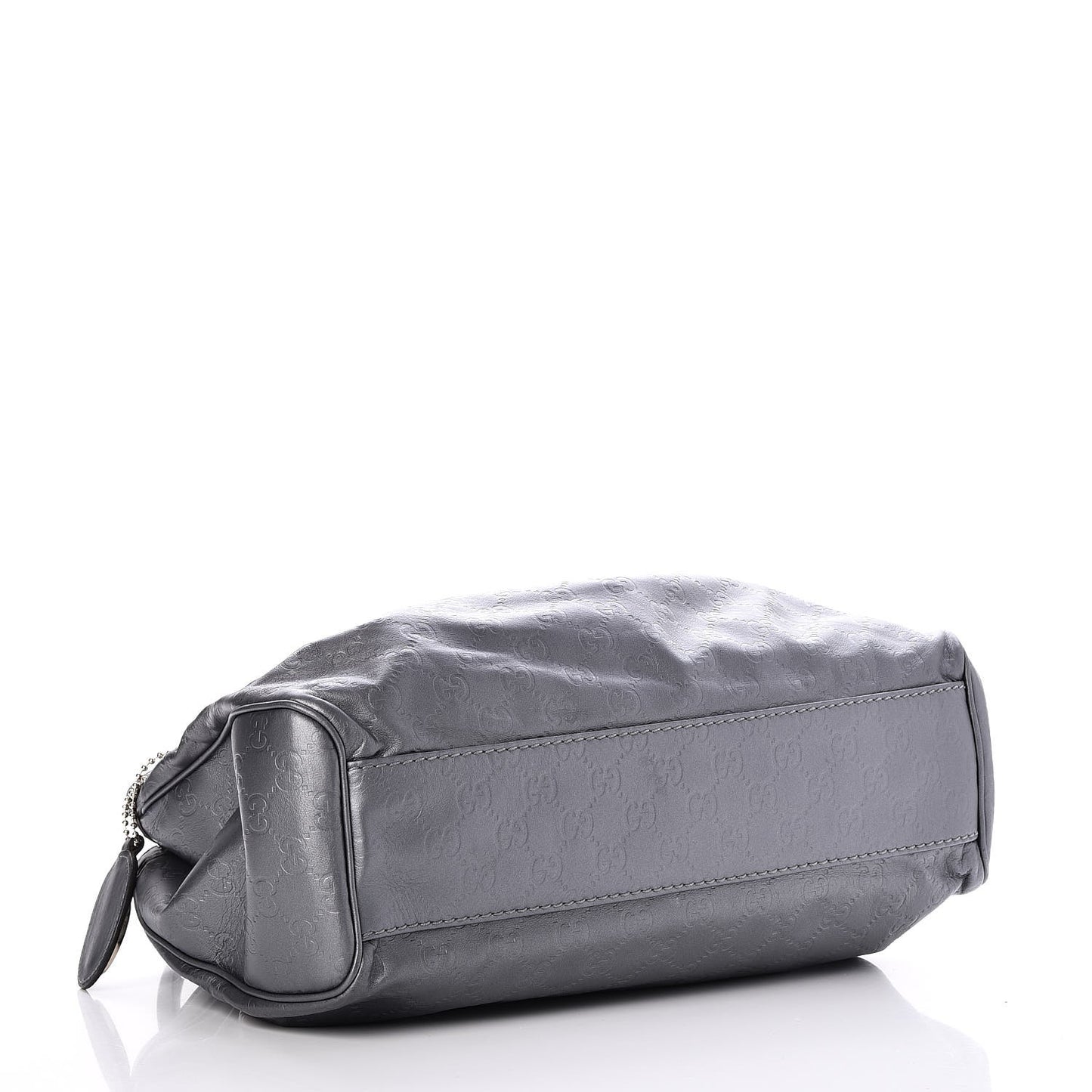 Guccissima Medium Sukey Tote Dark Silver