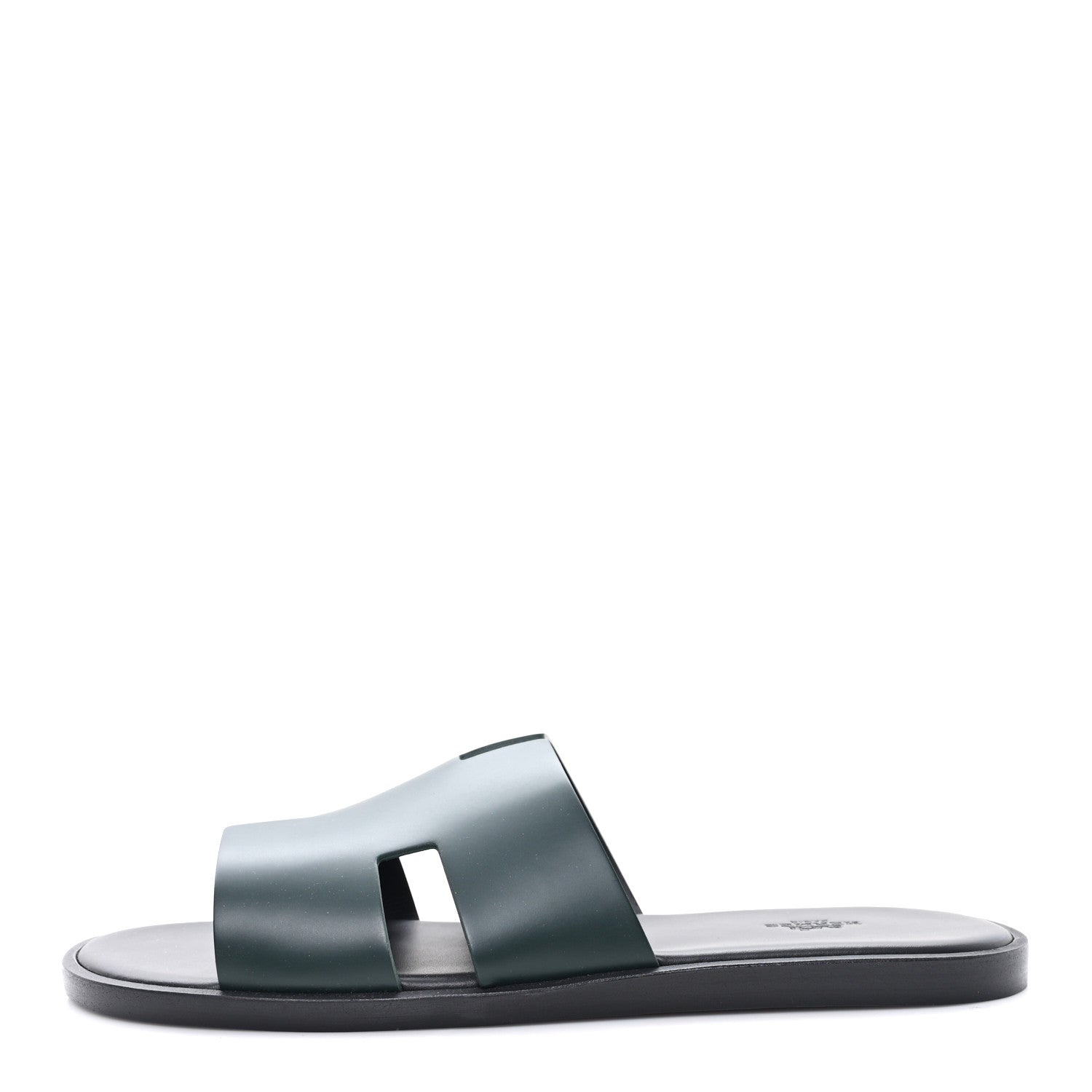 Hermes Calfskin Mens Izmir Sandals 44 Vert Fonce 1 of 10