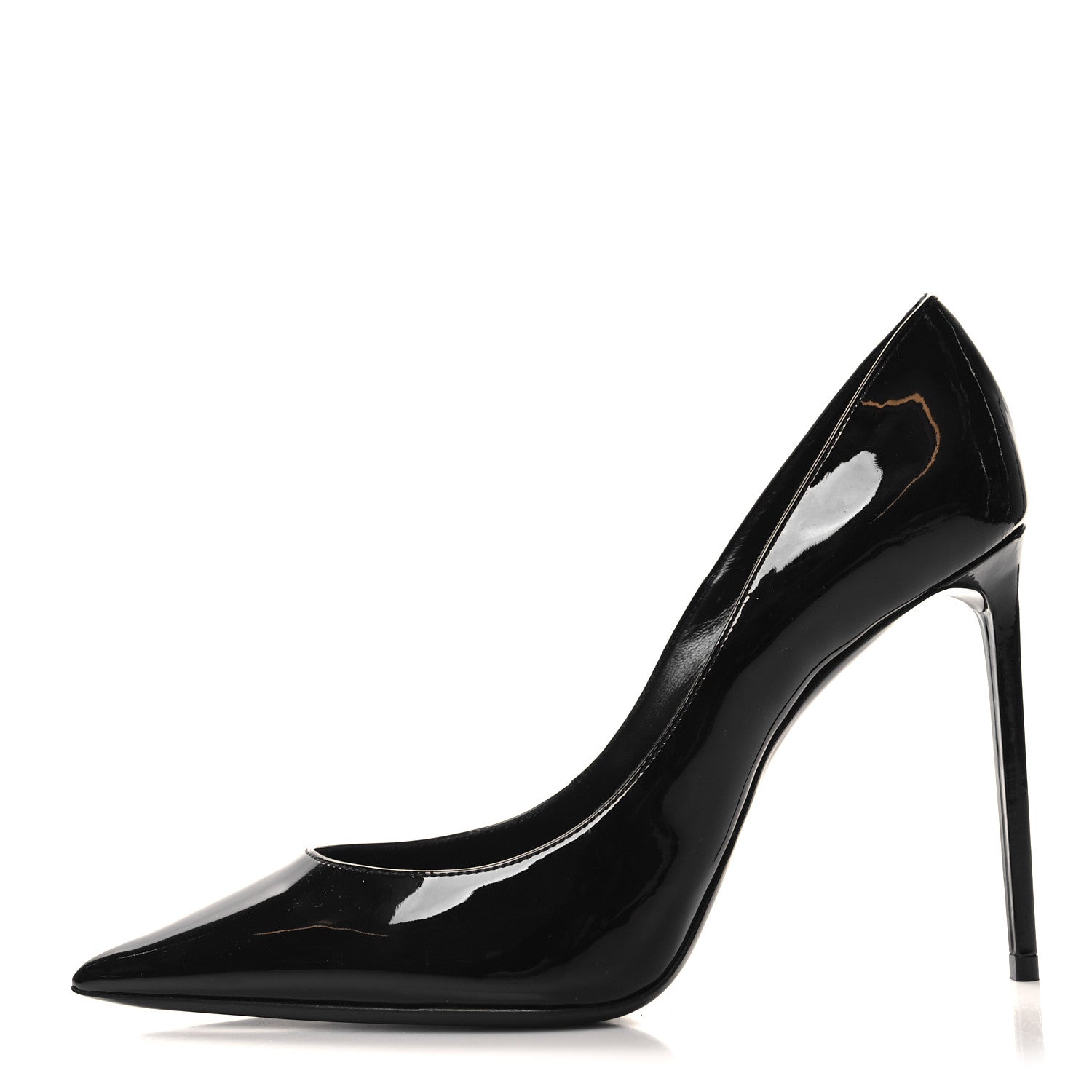 Saint Laurent Patent Calfskin Zoe 105 Pump 38.5 Black 1 of 9