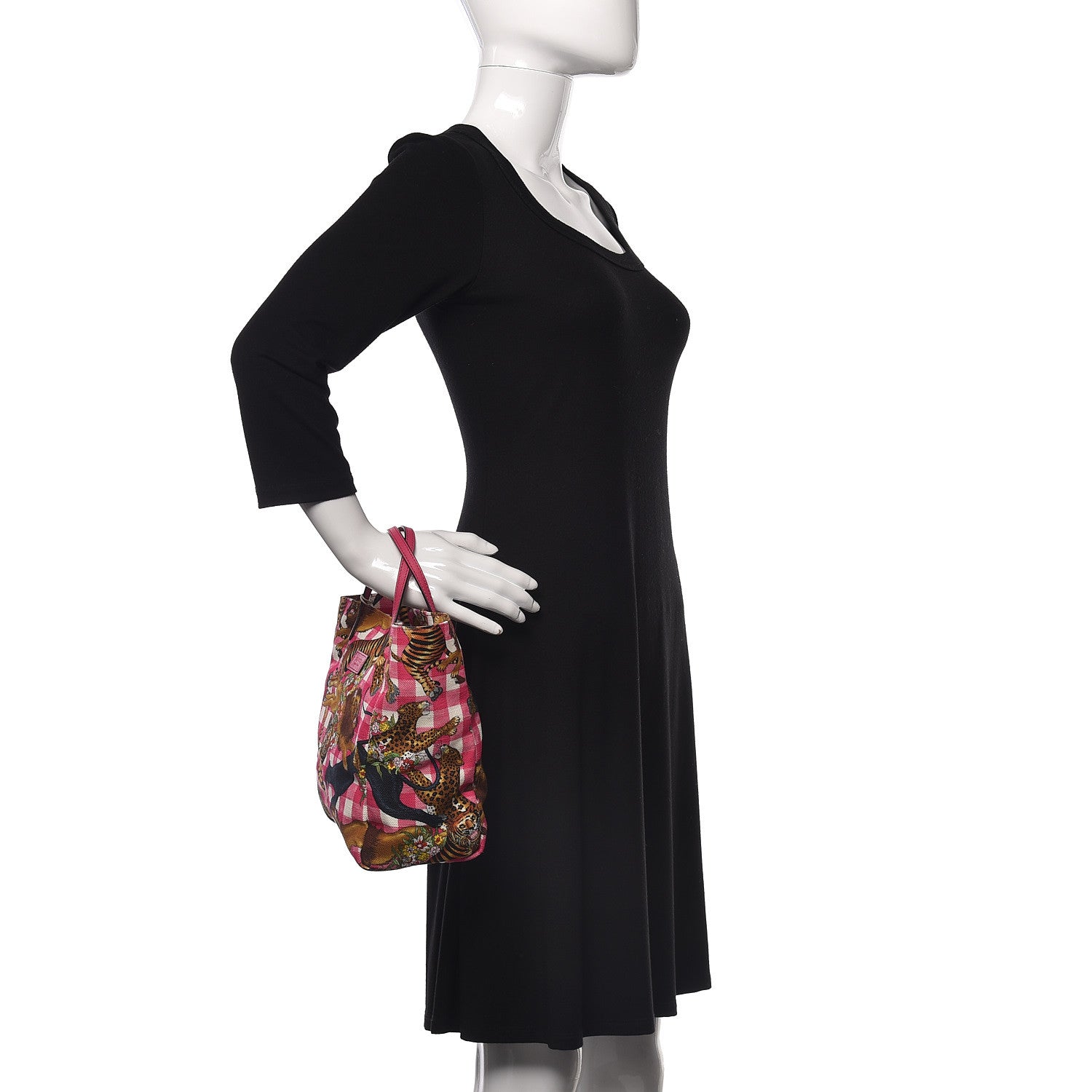 Gucci Canvas Kids Tiger Print Tote Multicolor 2 of 9