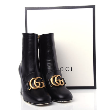Gucci Malaga Kid GG Victoire 95mm Ankle Boots 37.5 Black 11 of 11