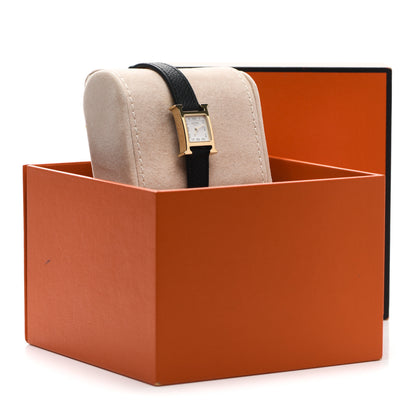 Hermes Stainless Steel Epsom 17.2mm Heure H Hour Quartz Watch Noir 5 of 5