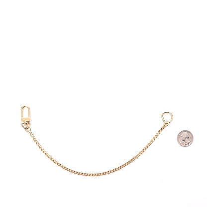 Louis Vuitton Metal Pochette Extender Key Ring Chain Gold 2 of 4