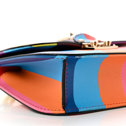 Valentino Garavani Vitello 1973 Small Glam Lock Rockstud Flap Multicolor 7 of 9