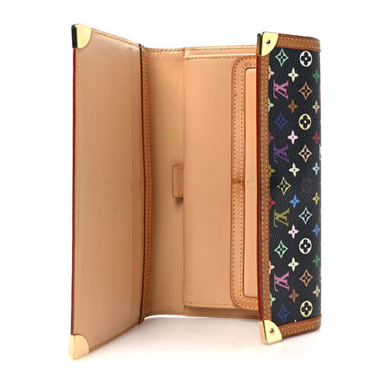 Louis Vuitton Monogram Multicolor Porte Tresor International Wallet Black 5 of 8