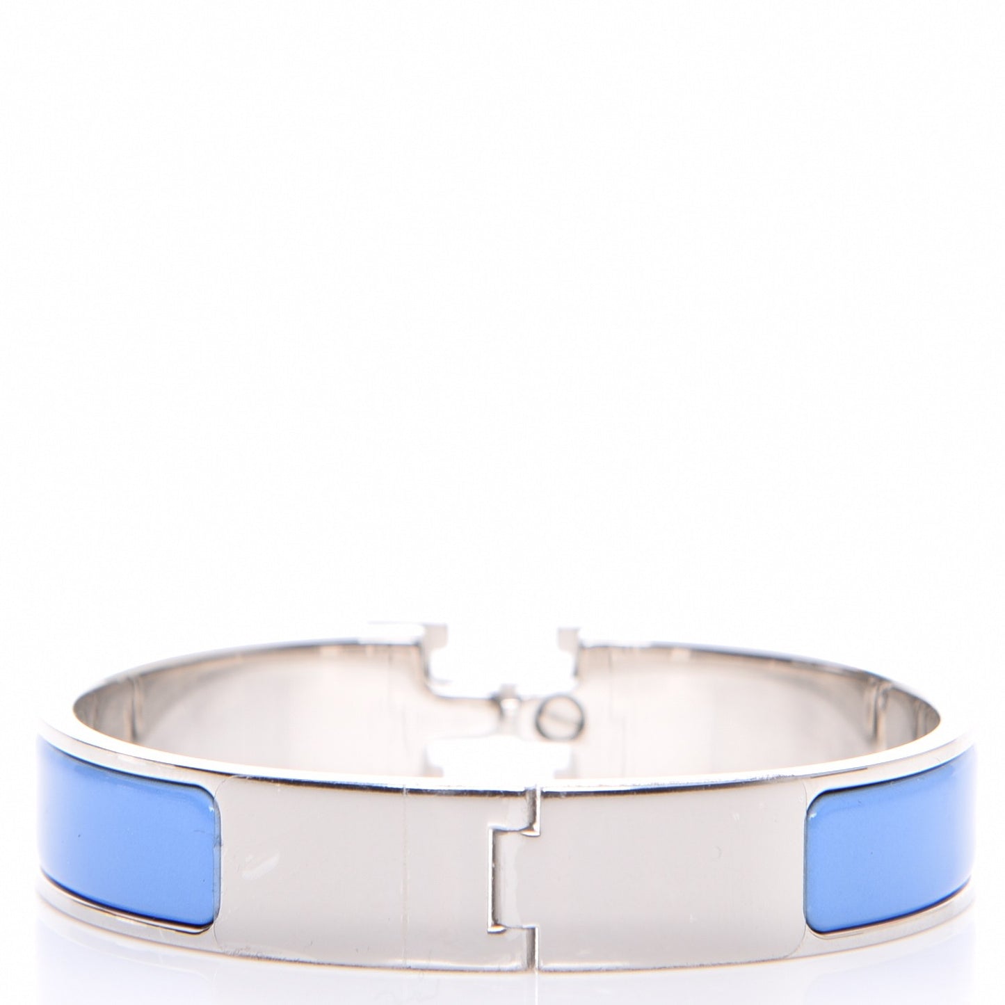 Enamel Narrow Clic Clac H Bracelet PM Bleu Transat