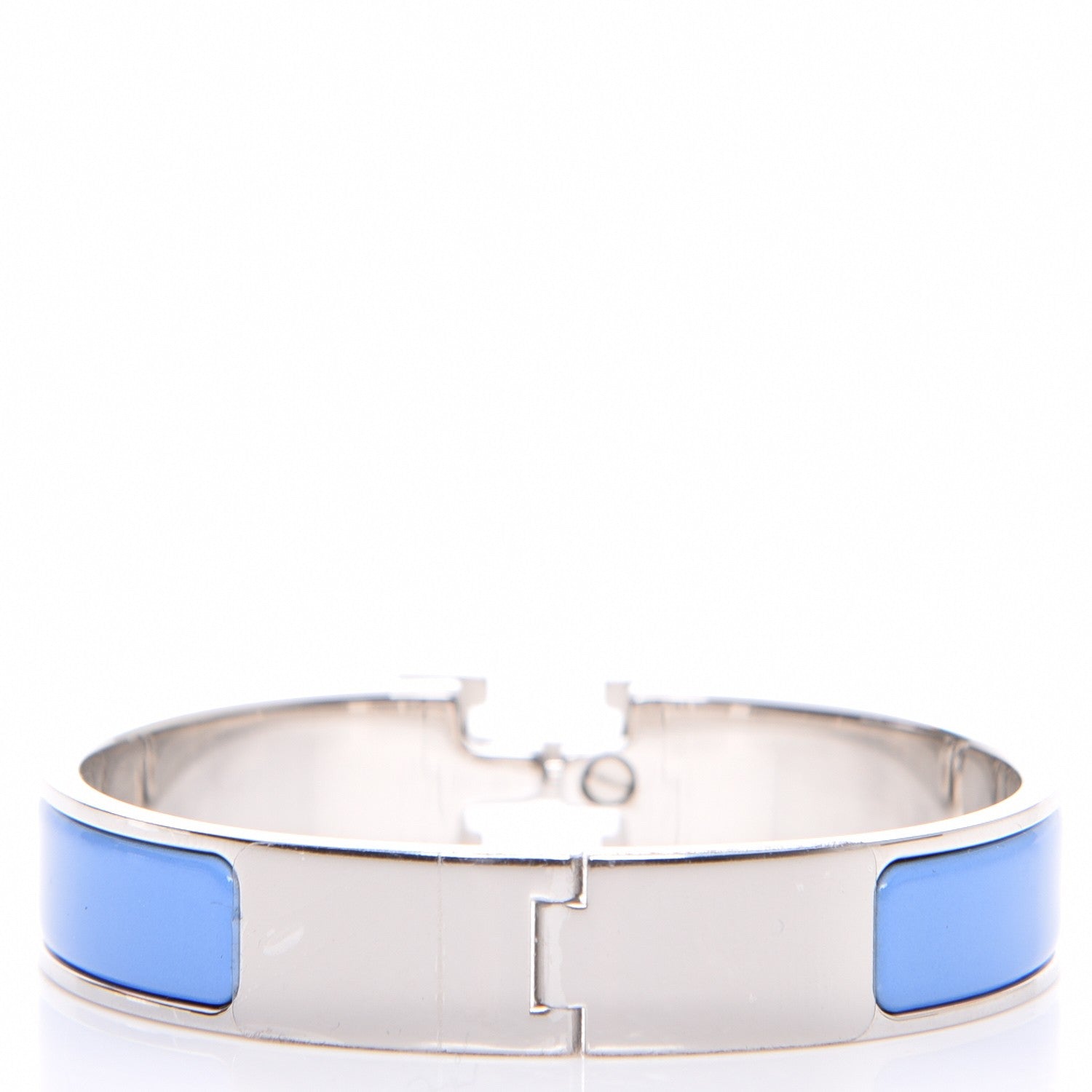 Hermes Enamel Narrow Clic Clac H Bracelet PM Bleu Transat 3 of 9