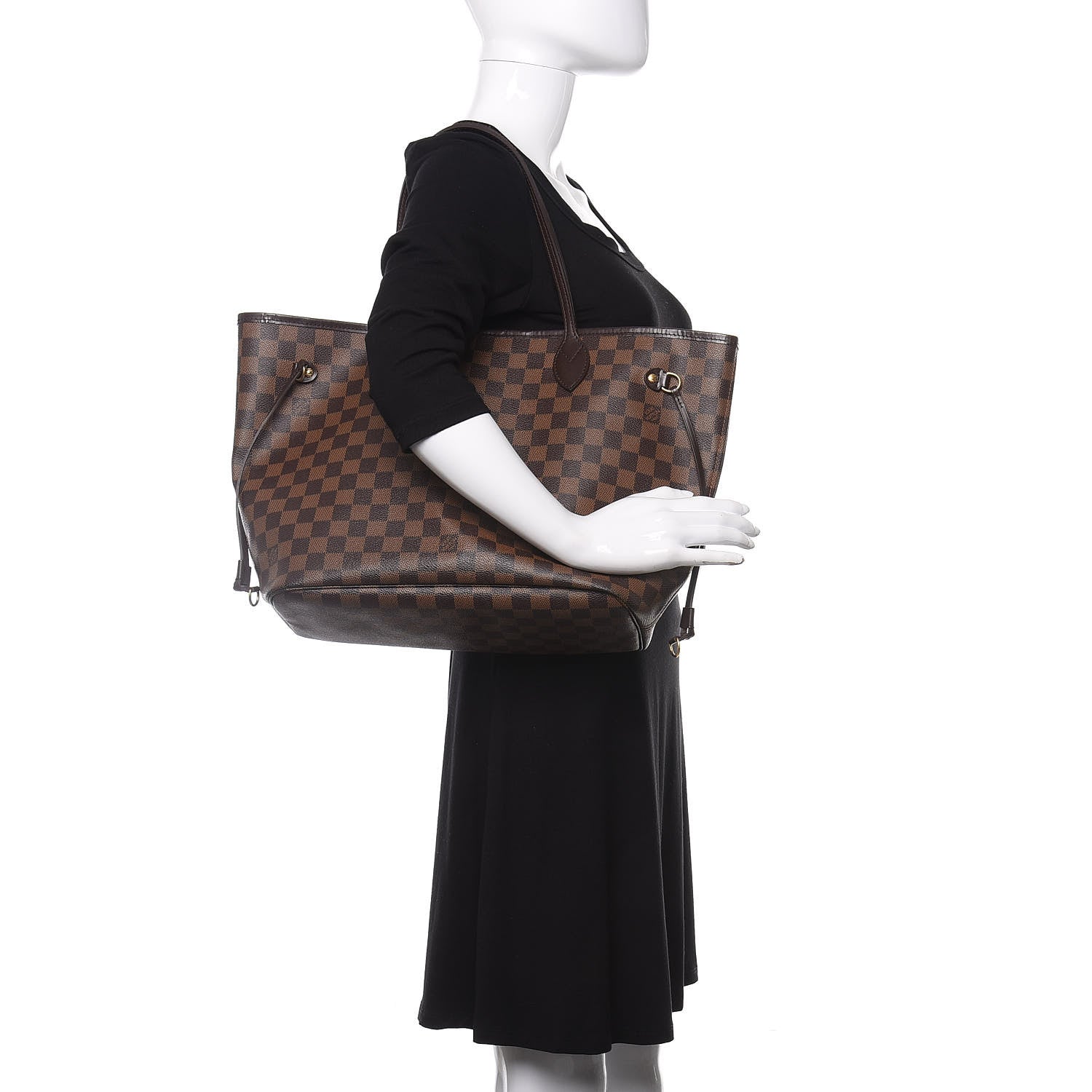 Louis Vuitton Damier Ebene Neverfull MM 2 of 10