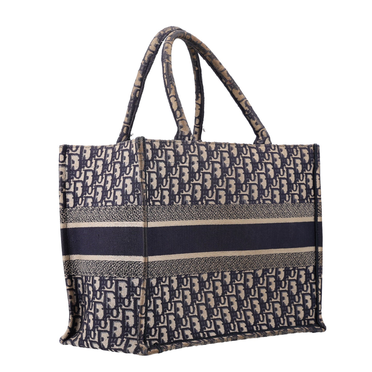 Oblique Medium Book Tote Blue Multicolor