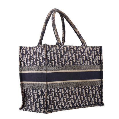 Christian Dior Oblique Medium Book Tote Blue Multicolor 2 of 9