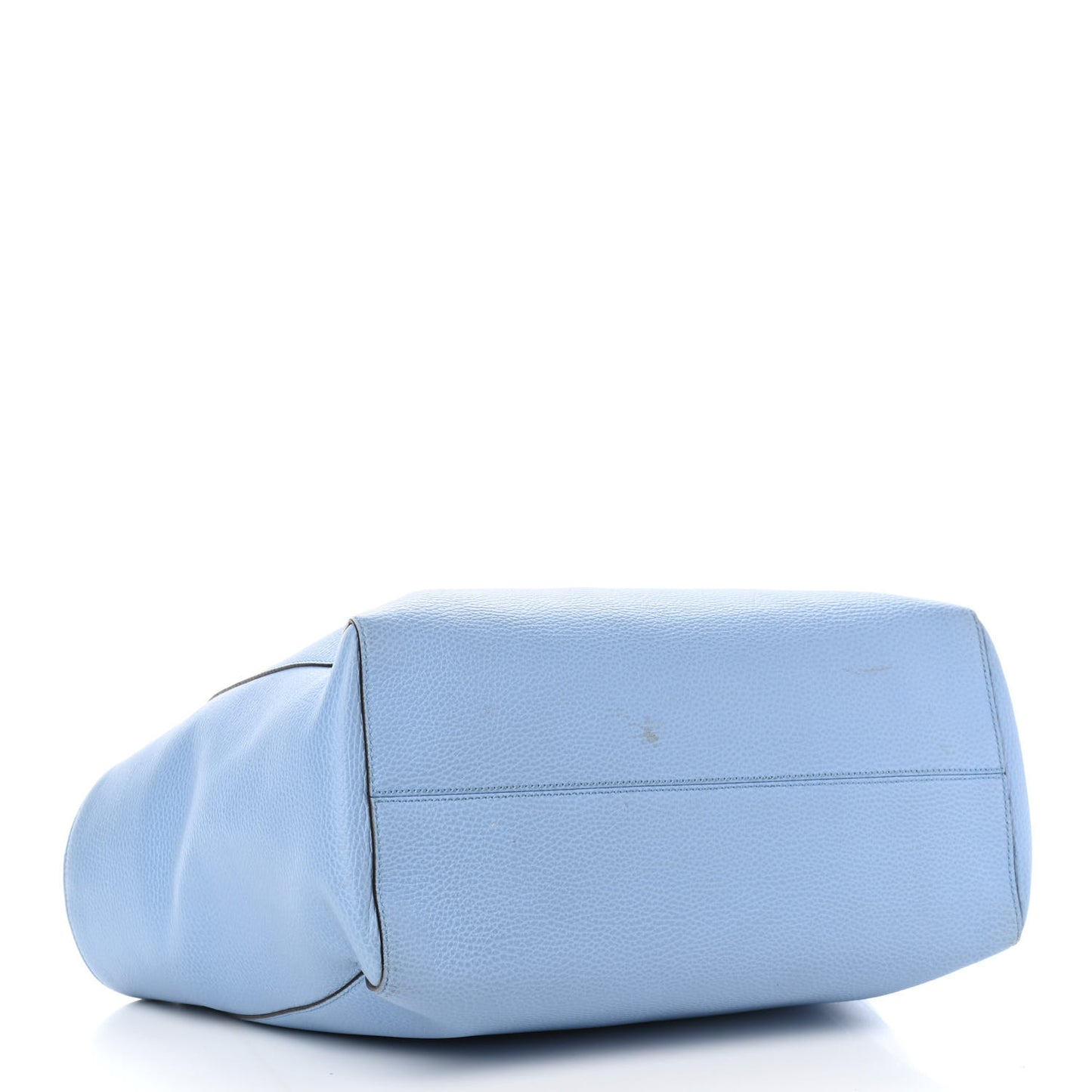 Dollar Calfskin Medium Swing Tote Mineral Blue