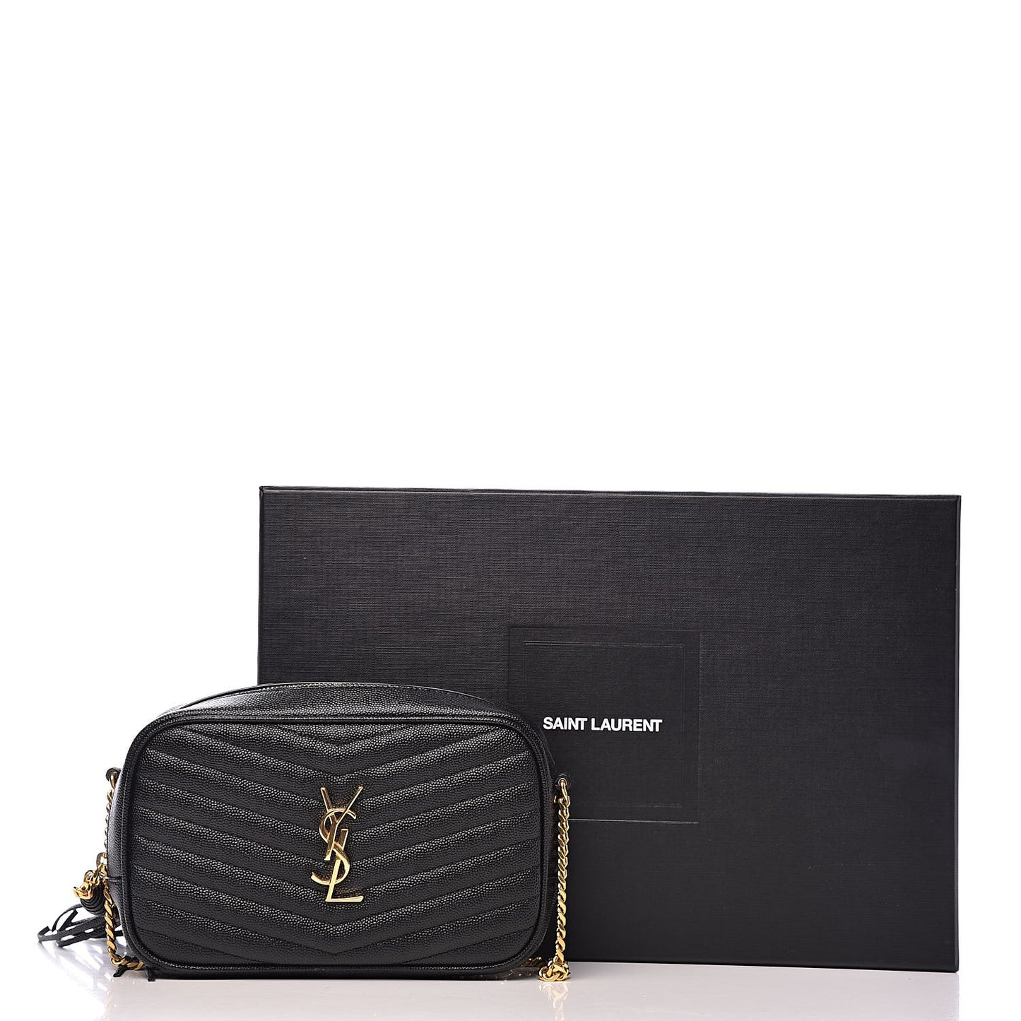 Grain De Poudre Matelasse Monogram Mini Lou Camera Bag Black