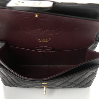 Chanel Lambskin Quilted Jumbo Double Flap Black 5 of 10
