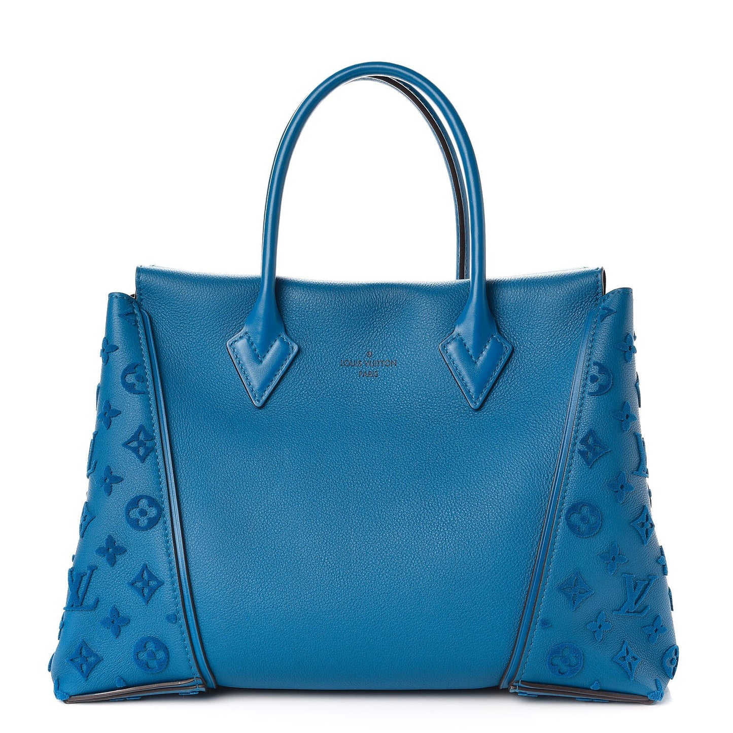 Veau Cachemire Tote W PM Blue Lagon