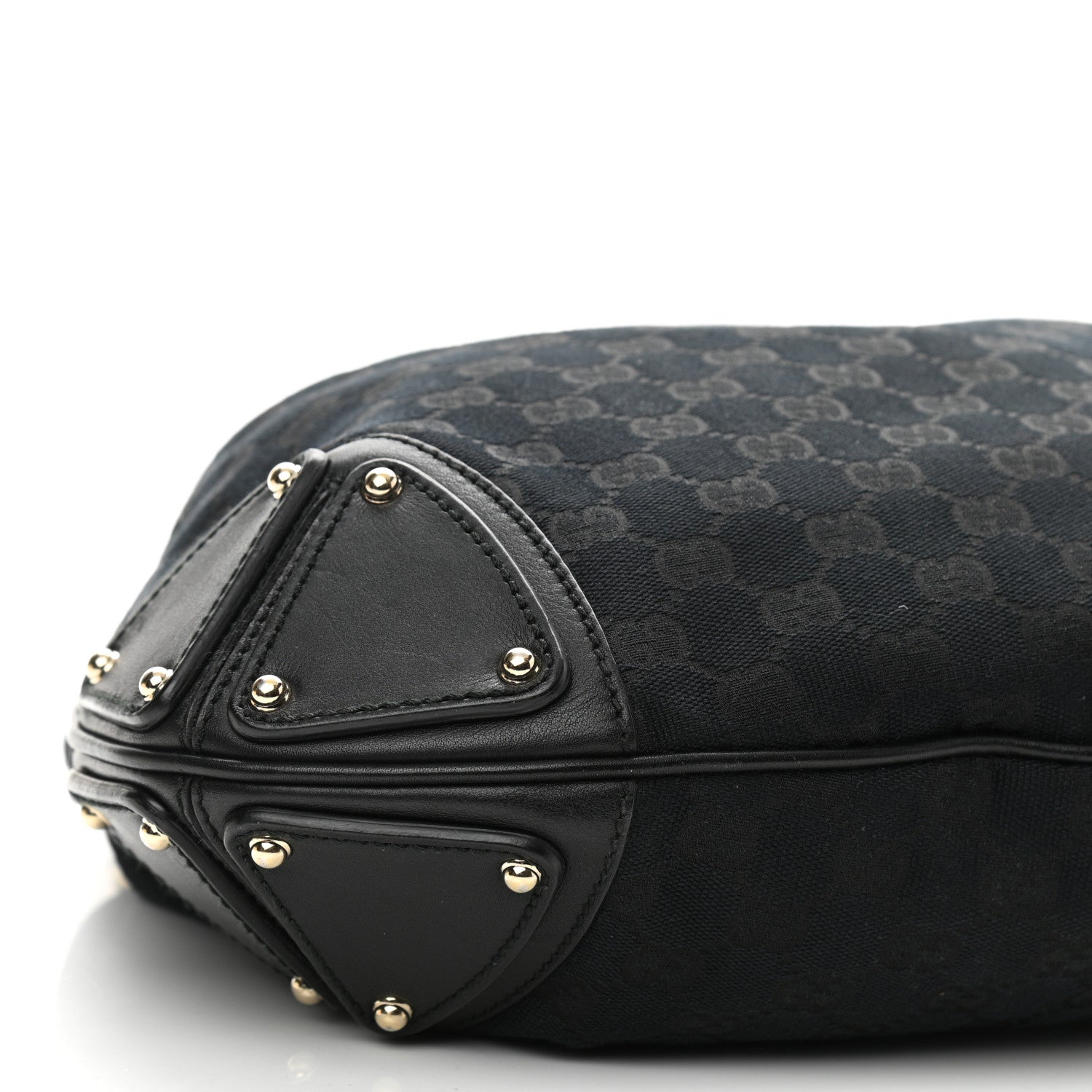 Gucci Calfskin Medium Indy Top Handle Hobo Black 9 of 10
