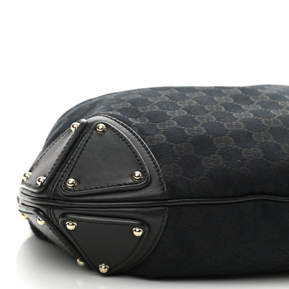 Gucci Calfskin Medium Indy Top Handle Hobo Black 9 of 10