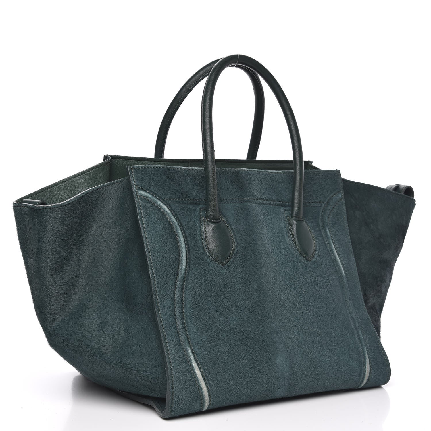 Celine Pony Hair Small Phantom Luggage Jade 3 of 24