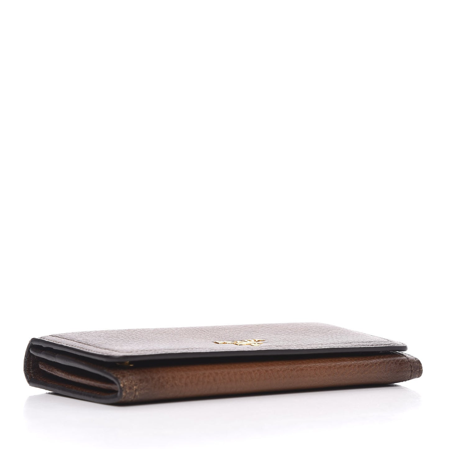 Cervo Antic Metal Continental Wallet Nocciolo
