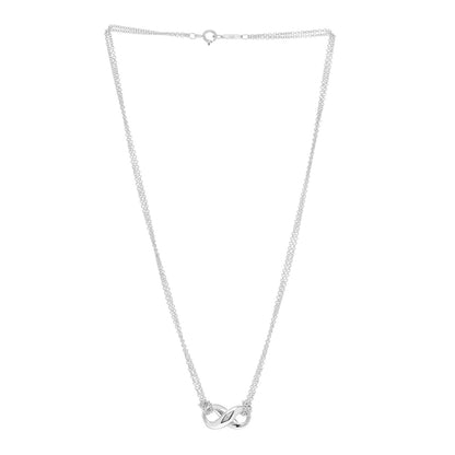 Tiffany Sterling Silver Figure 8 Pendant Necklace 3 of 4