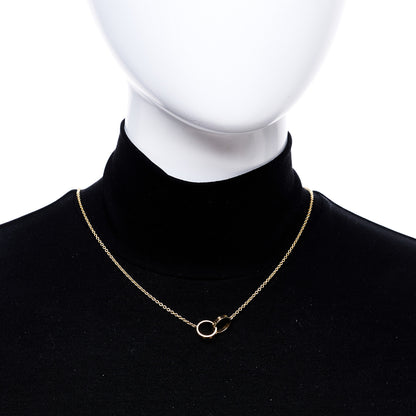 Cartier 18K Yellow Gold Interlocking LOVE Necklace 2 of 6