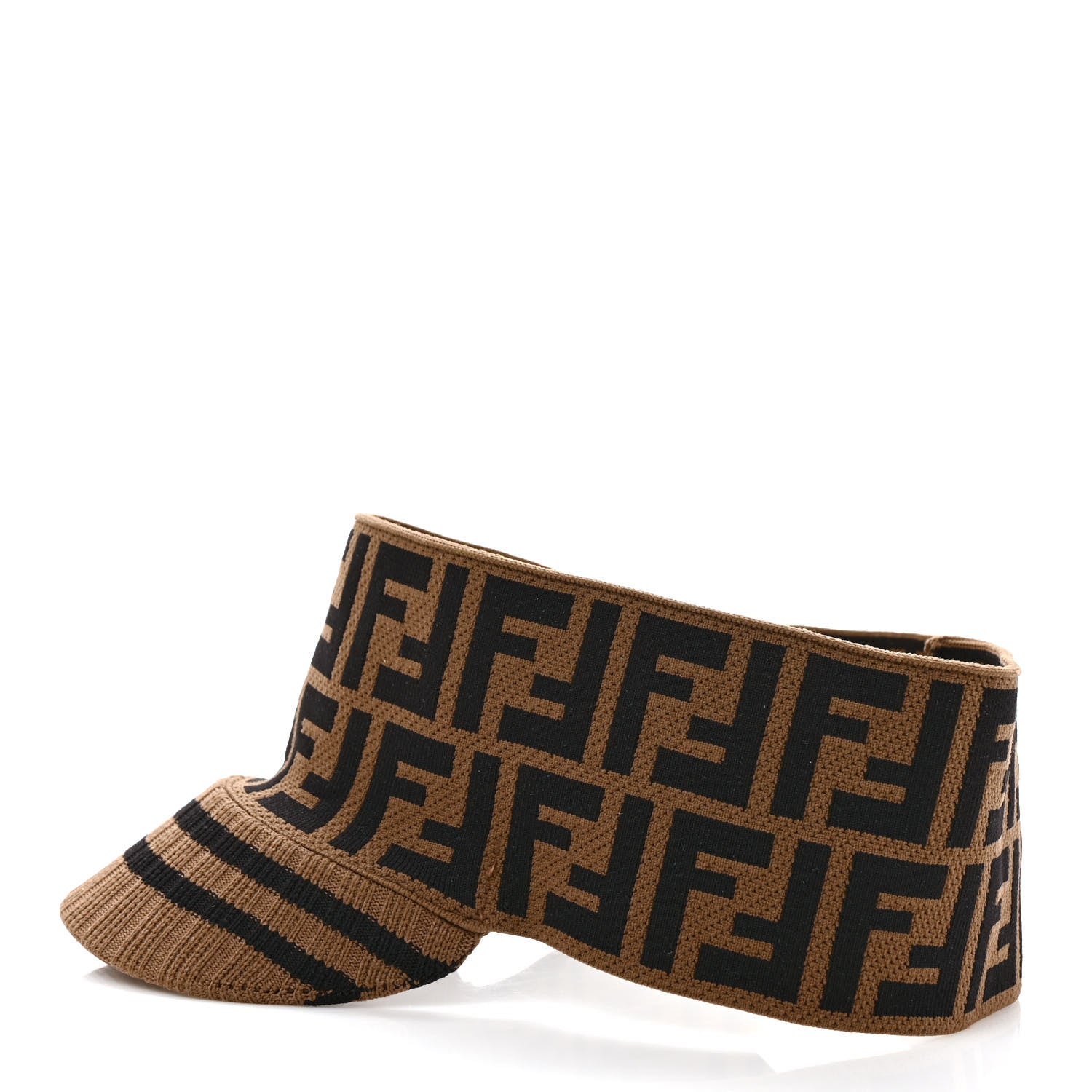 Fendi Nylon FF Stretch Visor Tobacco 5 of 8