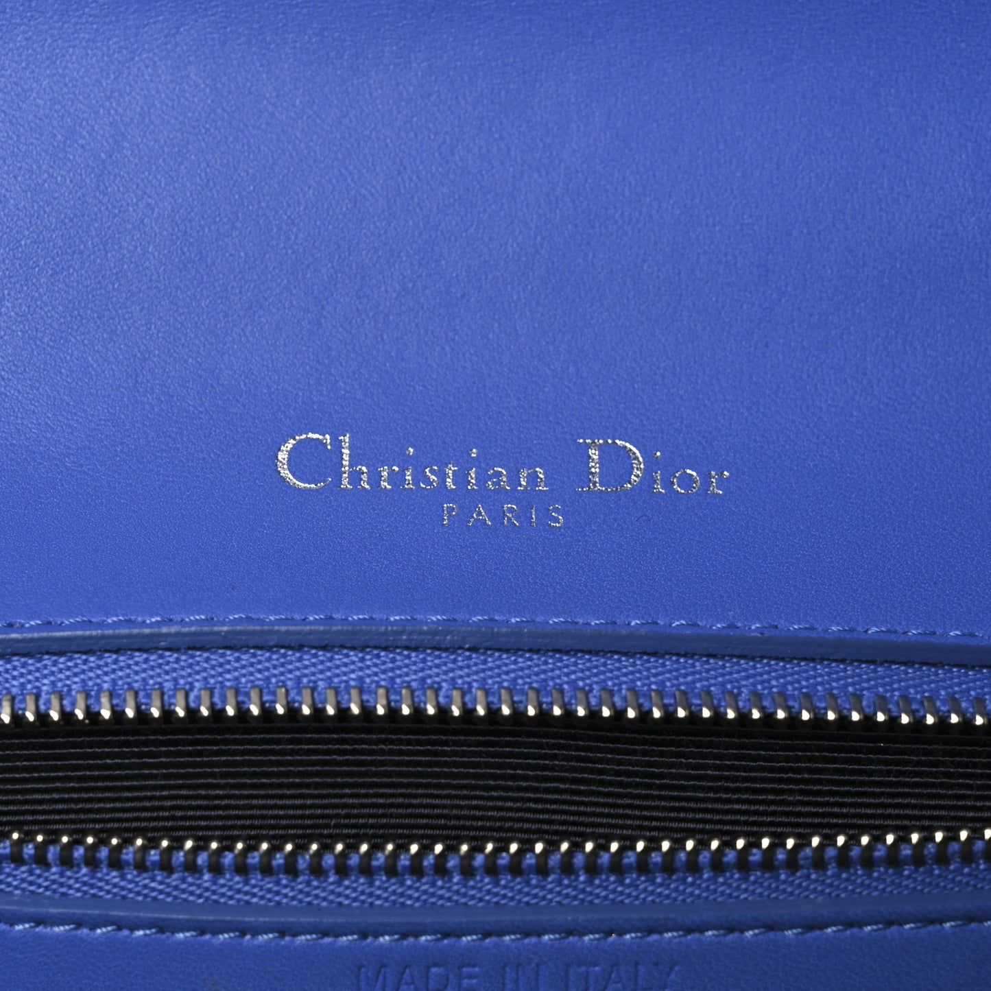 Smooth Calfskin Medium Diorama Flap Bag Blue