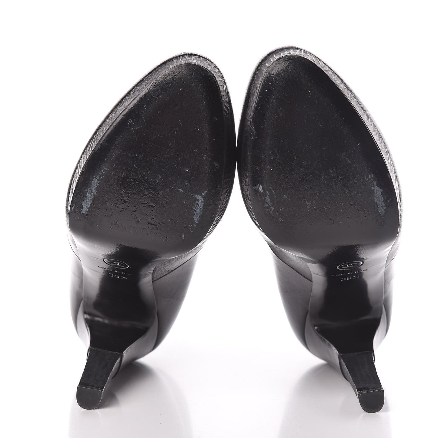 Lambskin Short Ankle Boots 39.5 Black