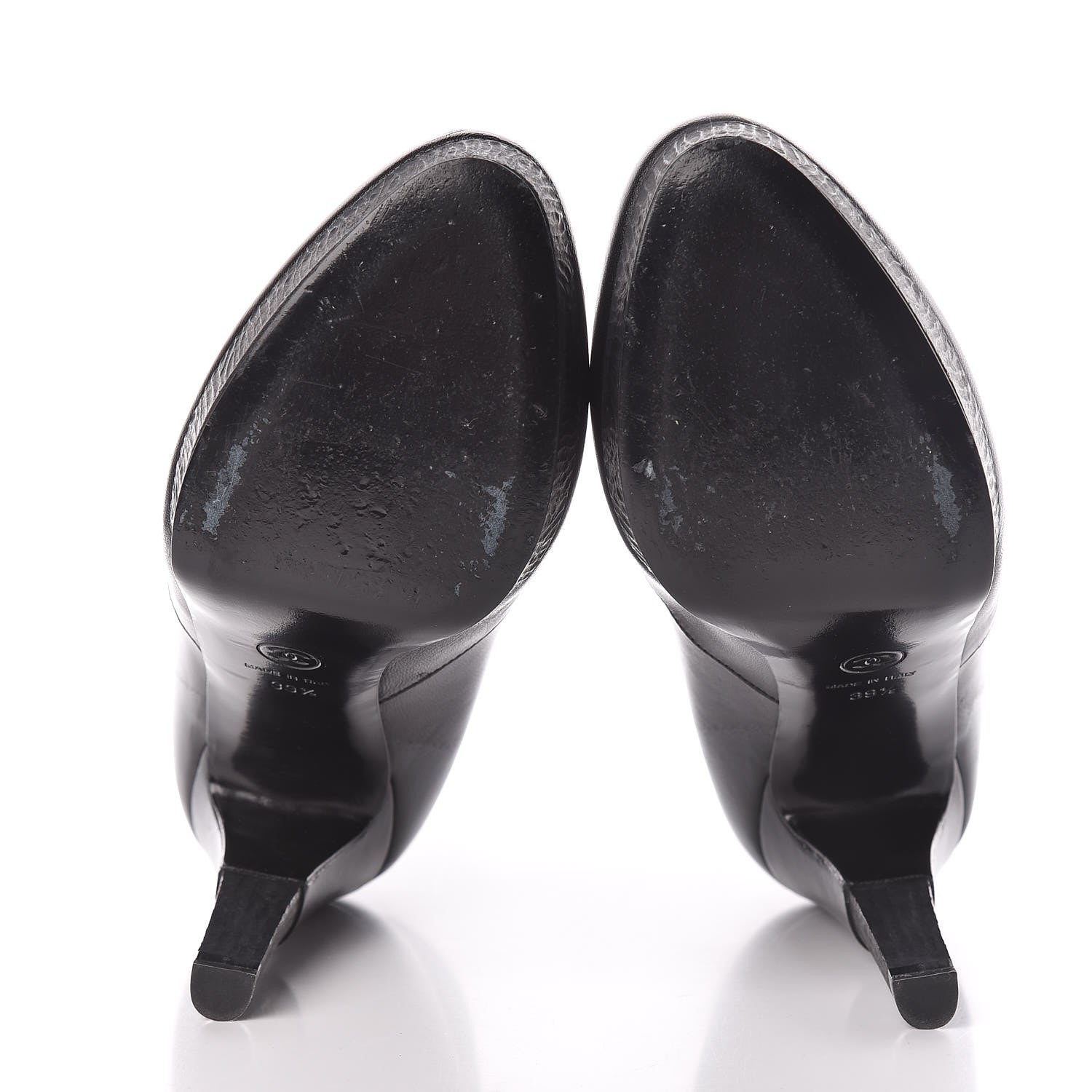 Chanel Lambskin Short Ankle Boots 39.5 Black 7 of 9