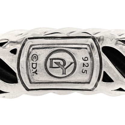 David Yurman Sterling Silver Prasiolite Diamond 15mm Waverly Bracelet 3 of 3