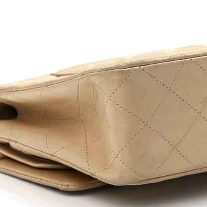 Chanel Lambskin Quilted Medium Double Flap Beige 11 of 14