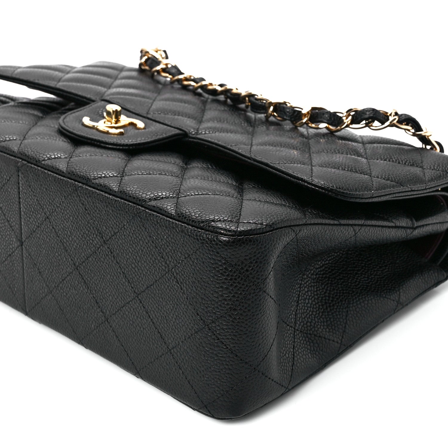 Chanel Caviar Quilted Jumbo Double Flap Black 12 of 12