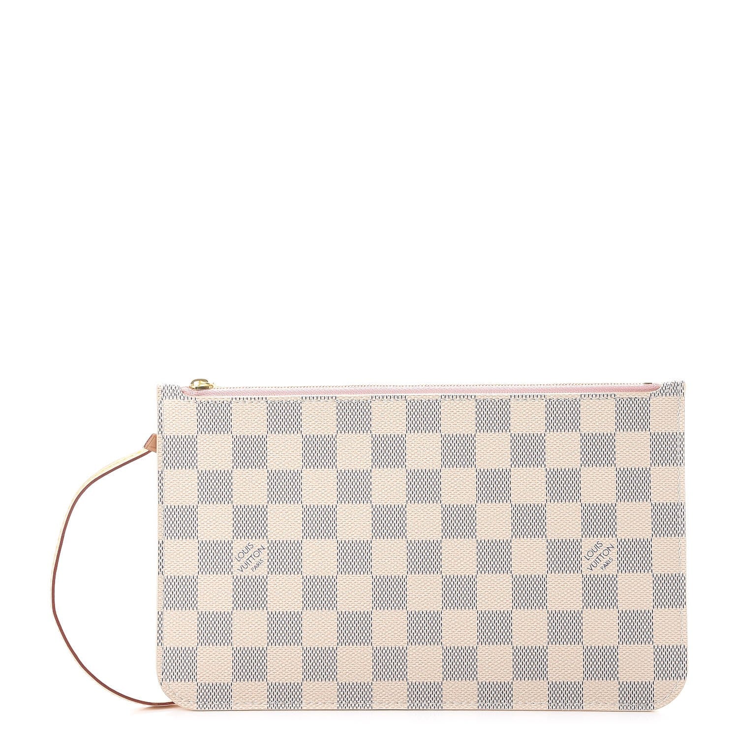 Louis Vuitton Damier Azur Neverfull MM GM Pochette Rose Ballerine 1 of 9