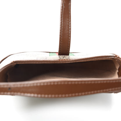 Gucci GG Supreme Monogram Azalea Calfskin Web Mini Jackie 1961 Hobo Beige Ebony Brown Sugar 5 of 11