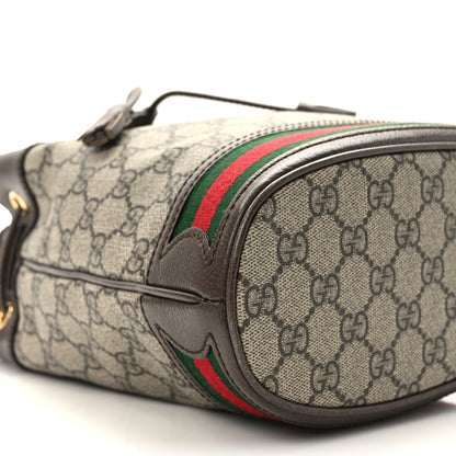 Gucci GG Supreme Monogram Web Small Ophidia Bucket Bag Brown 9 of 10