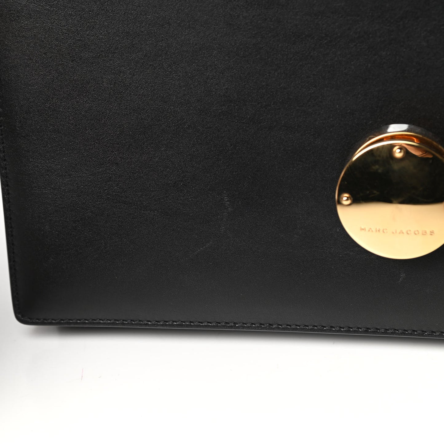 Calfskin Big Trouble Chain Bag Black