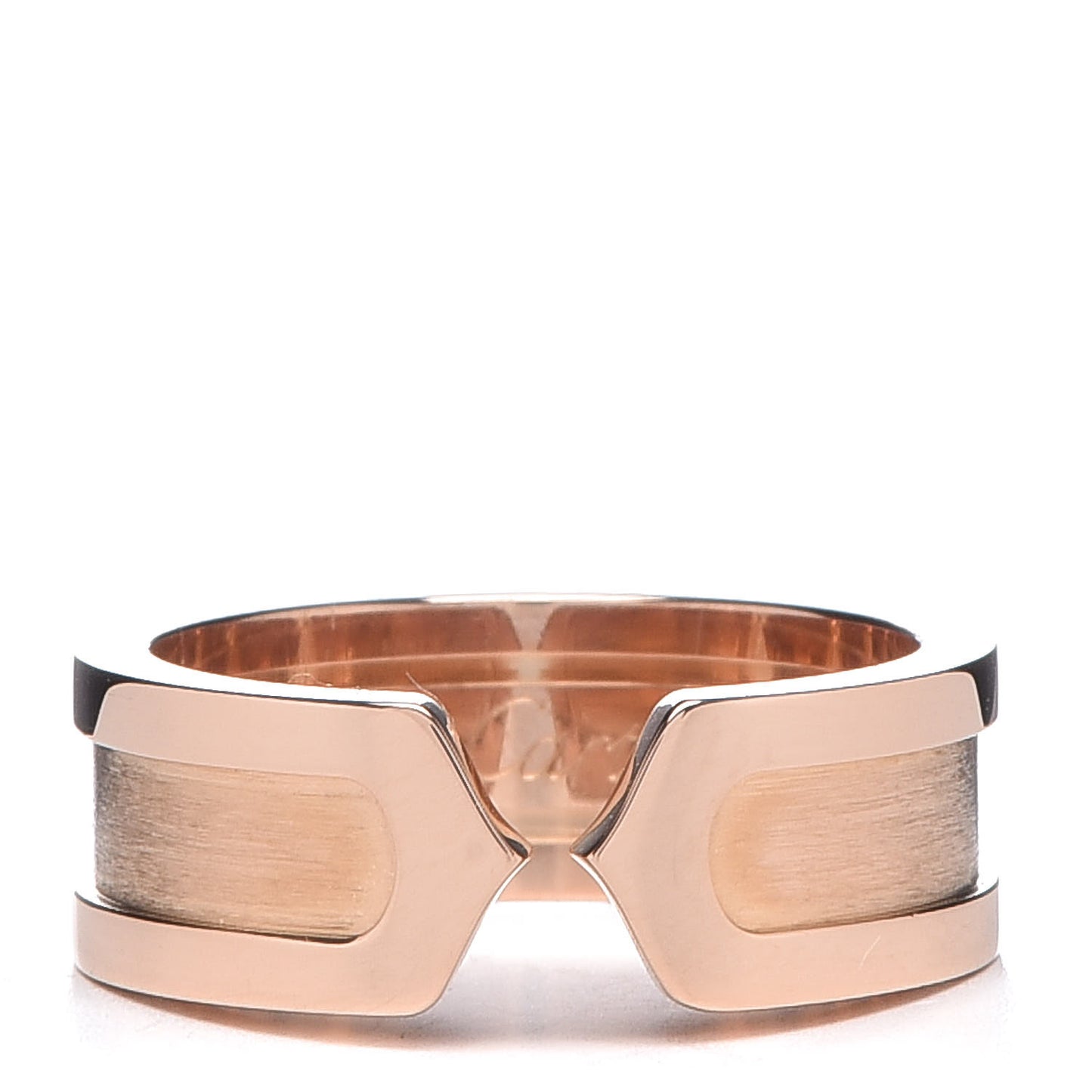 18K Pink Gold 6.5mm C De Ring 49 4.75