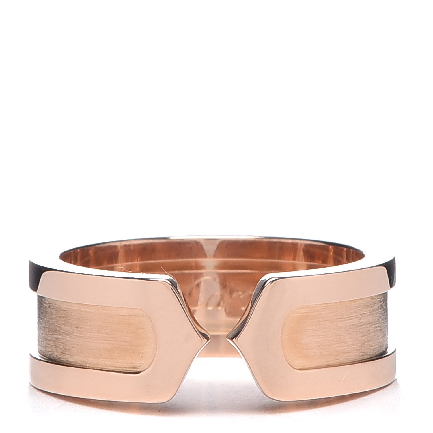Cartier 18K Pink Gold 6.5mm C De Ring 49 4.75 1 of 5