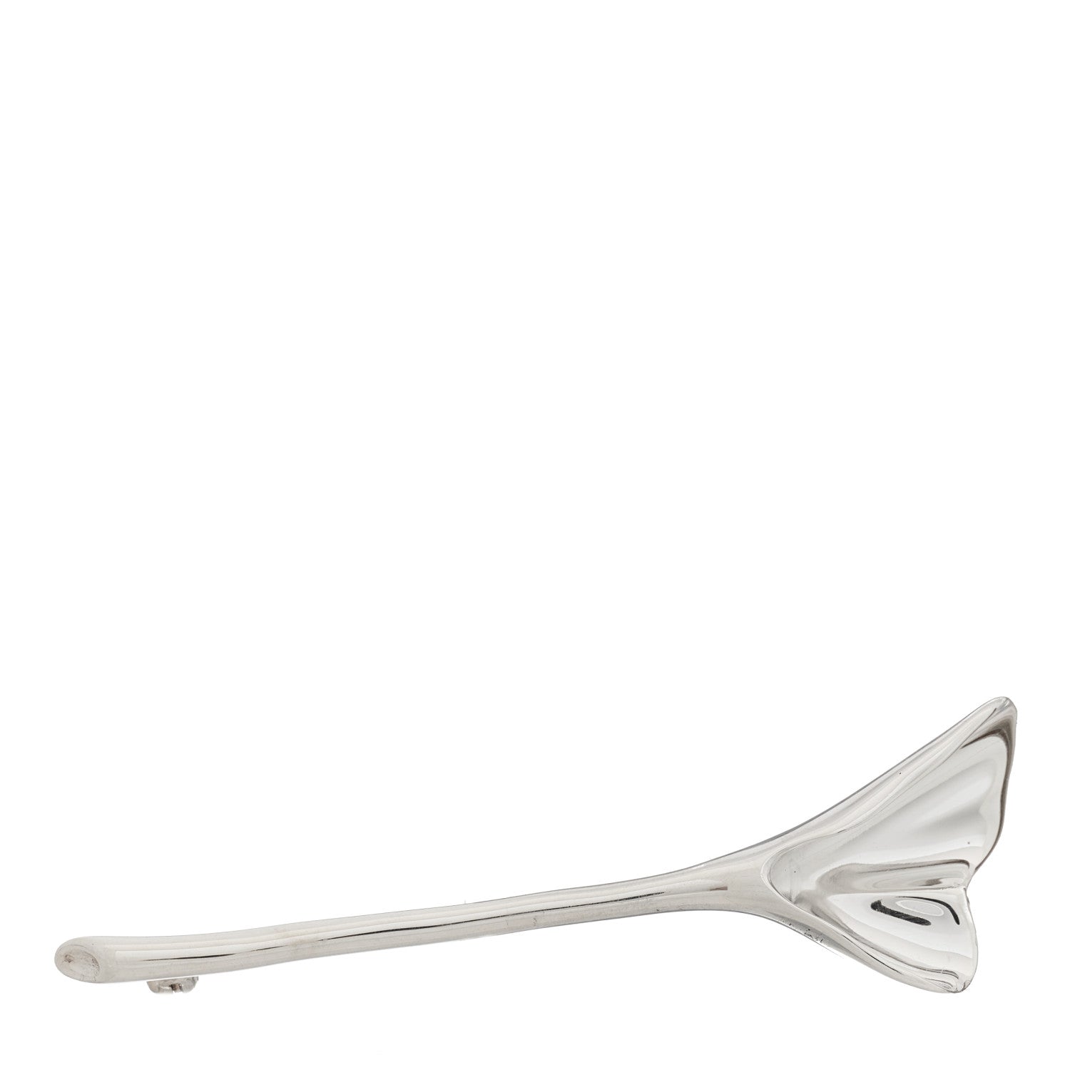 Tiffany Sterling Silver Ginko Leaf Brooch Pin 1 of 4