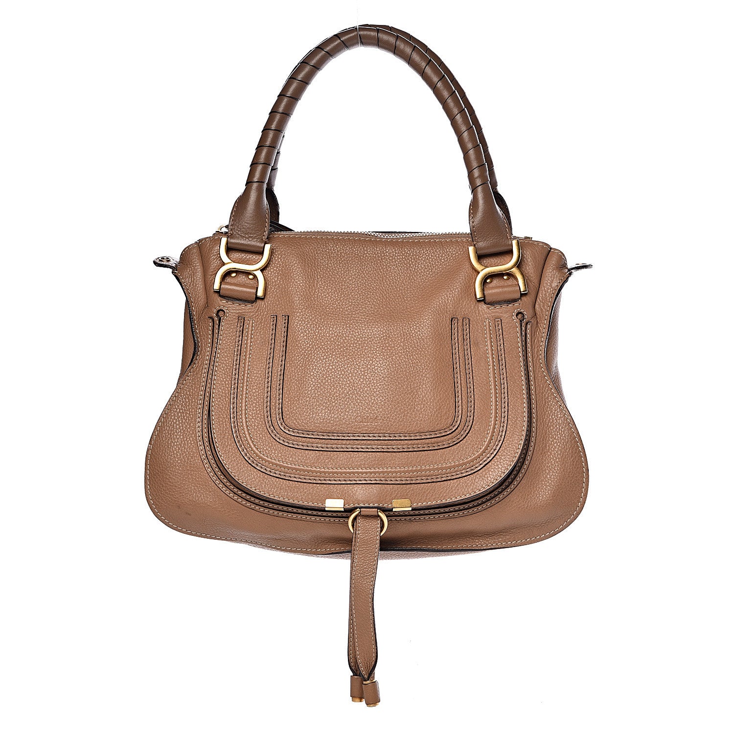 Chloe Calfskin Small Marcie Satchel Nut 1 of 23