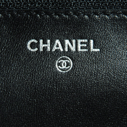 Chanel Lambskin Quilted Wallet On Chain WOC Black 8 of 9