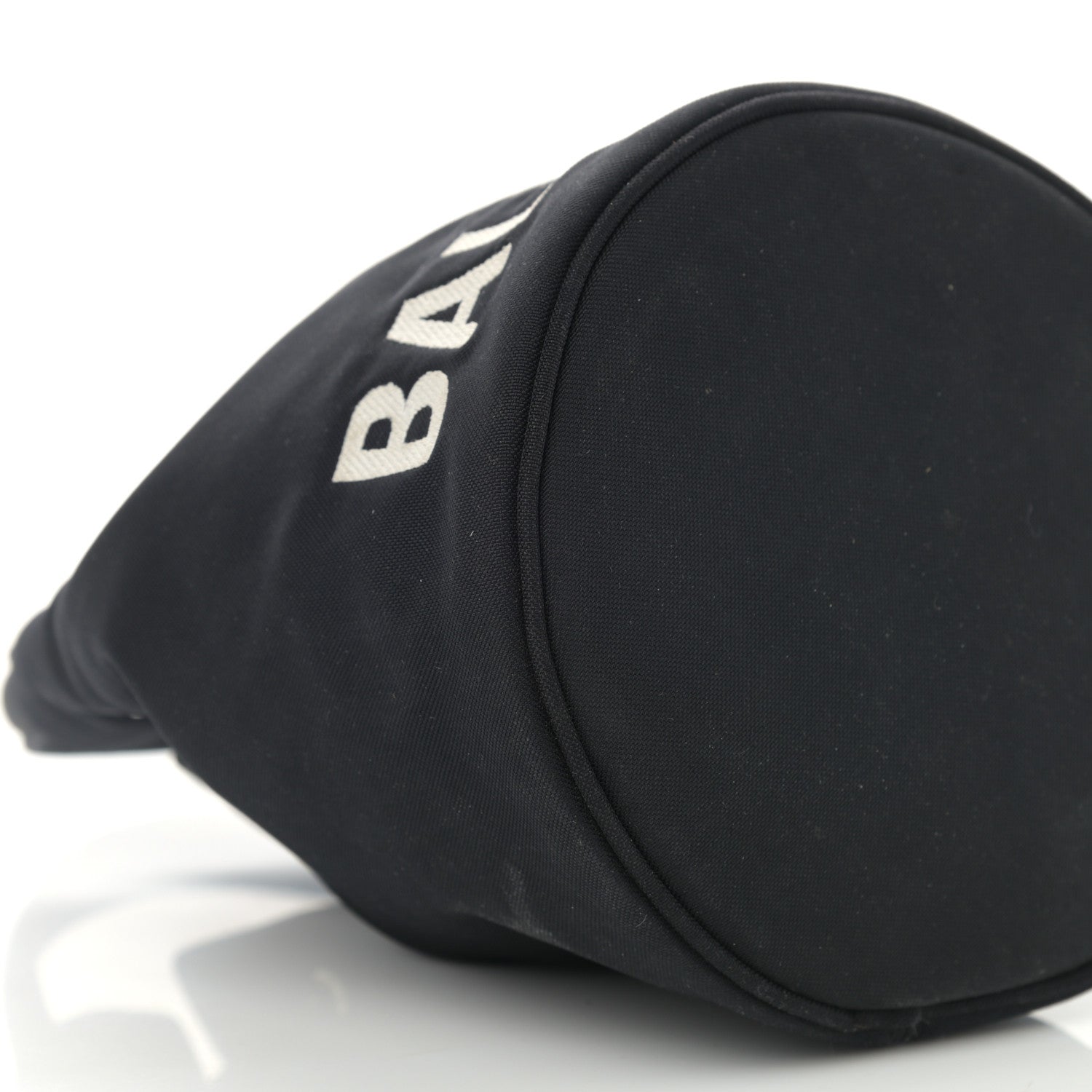 Balenciaga Recycled Sport Nylon Logo Embroidered Wheel Drawstring Bucket Bag XS Black 11 of 12