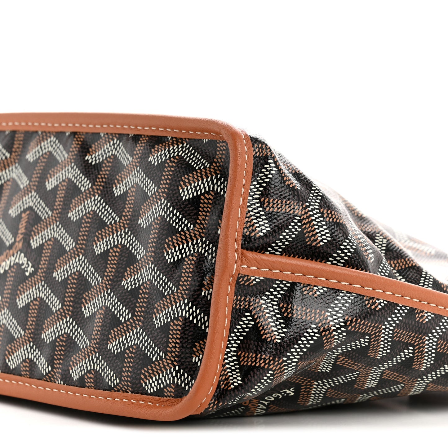 Goyardine Reversible Mini Anjou Black Gold