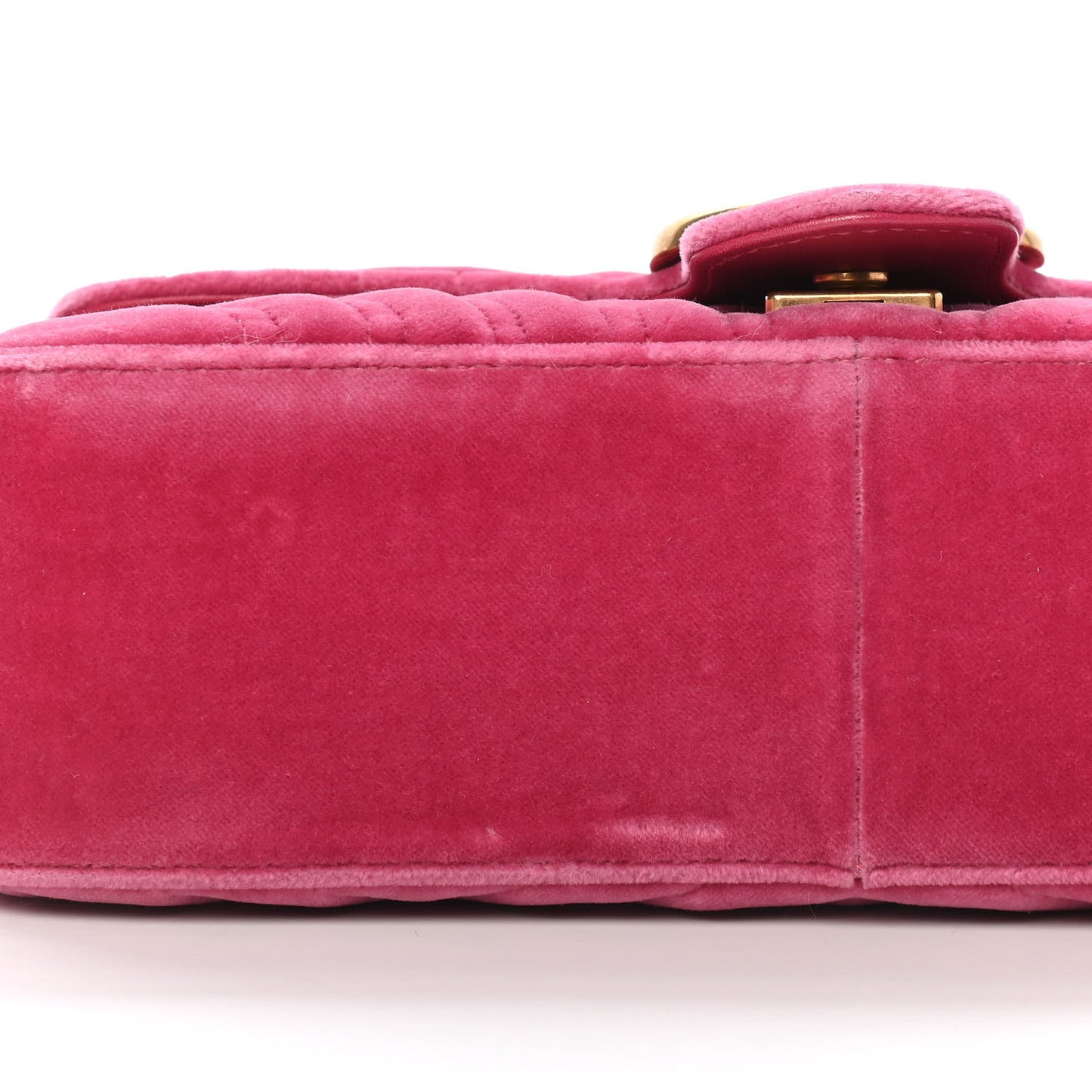 Velvet Matelasse Small GG Marmont Shoulder Bag Light Raspberry Rose