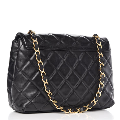 Chanel Lambskin Quilted Mini Square Flap Bag Black 2 of 10